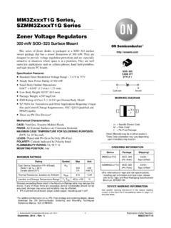 MM3ZxxxT1G Series, SZMM3ZxxxT1G Series Zener Voltage ...