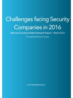 Challenges facing Security Companies in 2016