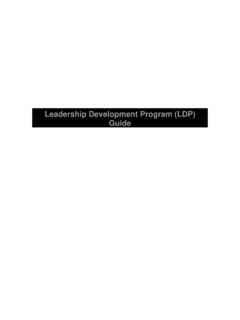 Leadership Development Program (LDP) Guide - NASA