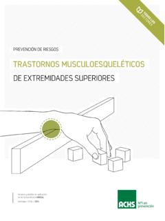 TRASTORNOS MUSCULOESQUEL&#201;TICOS - achs.cl