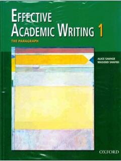 Effective Academic Writing - shaoguangqing@gmail.com