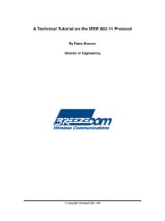 A Technical Tutorial on the IEEE 802.11 Protocol