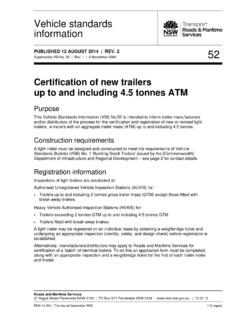 VSI52 - Certification of new trailers up to and including ...