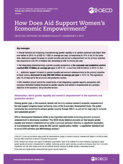 How Does Aid Support Women’s Economic Empowerment?