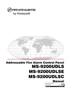 Addressable Fire Alarm Control Panel MS-9200UDLS MS ...