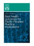 Best health outcomes for Pacific Peoples: Practice ...