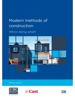 Modern methods of construction - NHBC Foundation