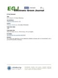 Peer Reviewed Title: An Introduction To Green …