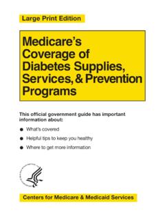 Medicare's Coverage of Diabetes Supplies, Services, and ...