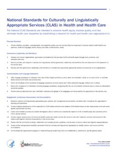 National CLAS Standards - Think Cultural Health