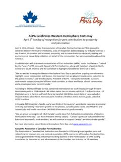 ACPA Celebrates Western Hemisphere Ports Day
