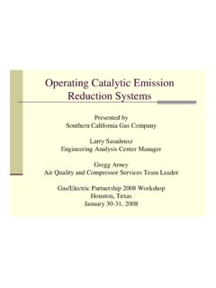 Operating Catalytic Emission Reduction Systems