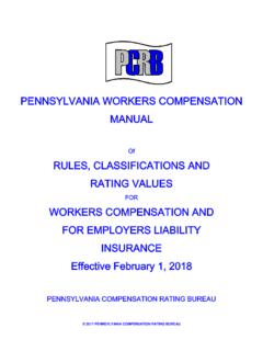 PENNSYLVANIA WORKERS COMPENSATION MANUAL - …