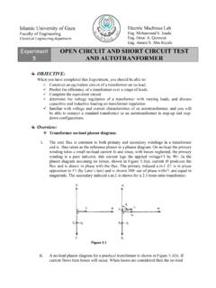 OPEN CIRCUIT AND SHORT CIRCUIT TEST