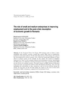 The role of small and medium enterprises in …