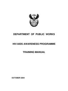 HIVAIDS Training Manual - Department of Public …