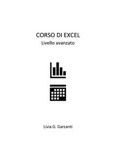 CORSO DI EXCEL - Livia G. Garzanti