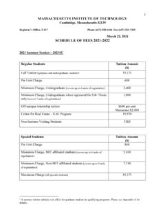 March 22, 2021 SCHEDULE OF FEES 2021-2022
