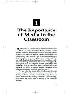 The Importance of Media in the Classroom