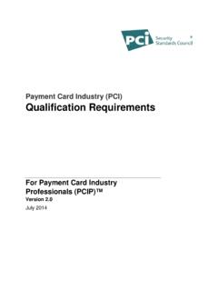 Payment Card Industry (PCI) Qualification …