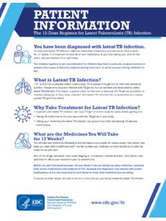 The 12-Dose Regimen for Latent Tuberculosis (TB) Infection