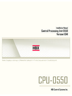 CPU-0550 - HBX Control Systems