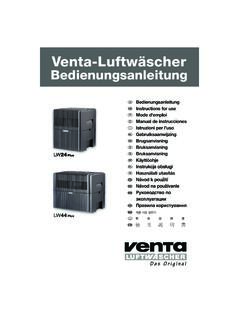 LW Plus Bedien. intern. 2011 - venta-luftwaescher.de