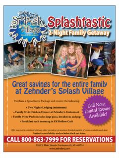 Great savings for the entire family at Zehnder’s …