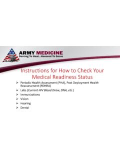 How to Check Your Medical Readiness Status