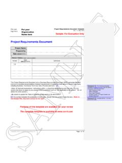 Project Requirements Document - CVR/IT