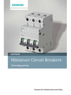 SENTRON Miniature Circuit Breakers - Siemens