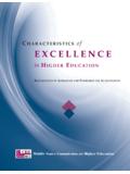 CHARACTERISTICS of EXC E L L EN C E - msche.org