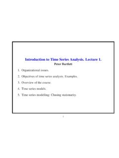 Introduction to Time Series Analysis. Lecture 1.