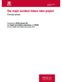 The major accident failure rates project
