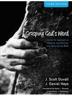 Grasping God's Word: A Hands-On Approach to Reading ...