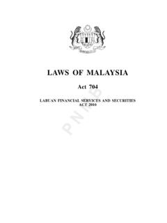 Labuan Financial Services and Securities Act 2010 Act 704