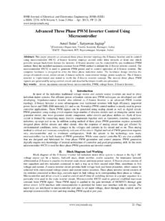 Advanced Three Phase PWM control using …