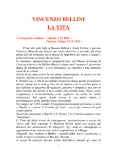 ( Compositore italiano – Catania, 3 XI 1801 – Puteaux ...