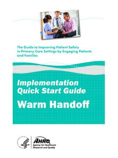 Implementation Quick Start Guide: Warm Handoff