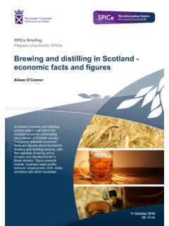 Brewing and distilling in Scotland - economic facts and ...
