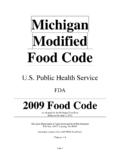 Food Code Cover - michigan.gov