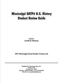 Mississippi SATP2 U.S. History Student Review Guide