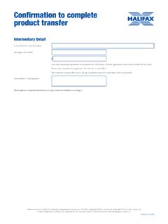 Product Transfer Declaration Form - Halifax Intermediaries