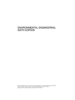 ENVIRONMENTAL ENGINEERING, SIXTH EDITION