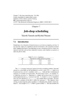 Job-shop scheduling - NTT CS研 公式ホームページ