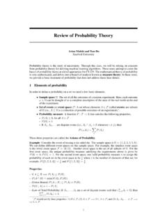 Review of Probability Theory - Stanford University