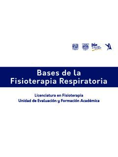 Bases de la Fisioterapia Respiratoria - UNAM