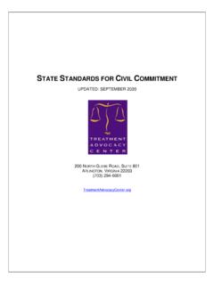 STATE STANDARDS FOR CIVIL COMMITMENT