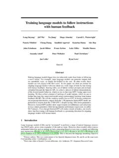 Training language models to follow instructions with human ...