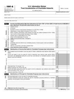 Form 1041-A U.S. Information Return Trust Accumulation of ...